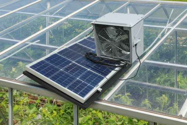 Solar powered attic fan
