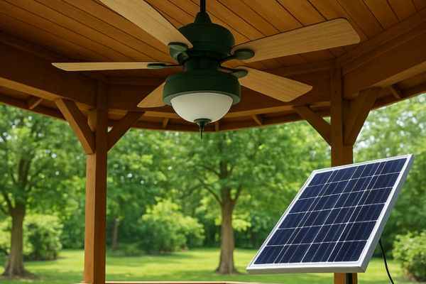 best solar powered ceiling fan for gazebo