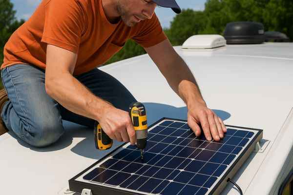 Mounting Solar panels on RV roof