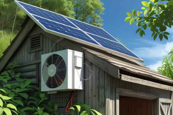 Solar exhaust fan for shed