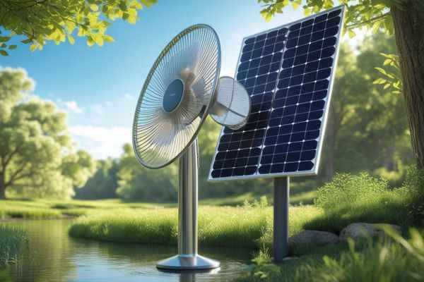 Solar fans for outdoors