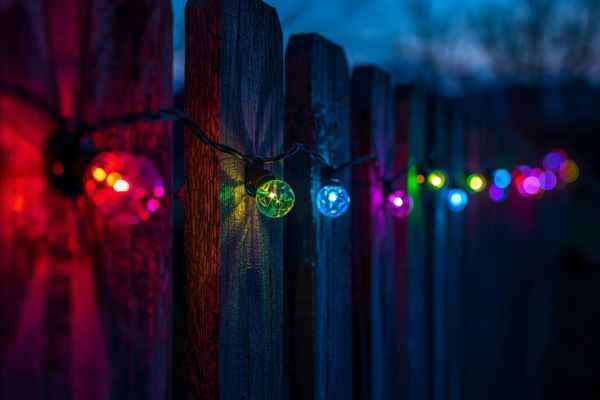 Solar fence lights