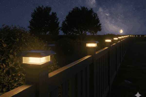 Solar post cap lights
