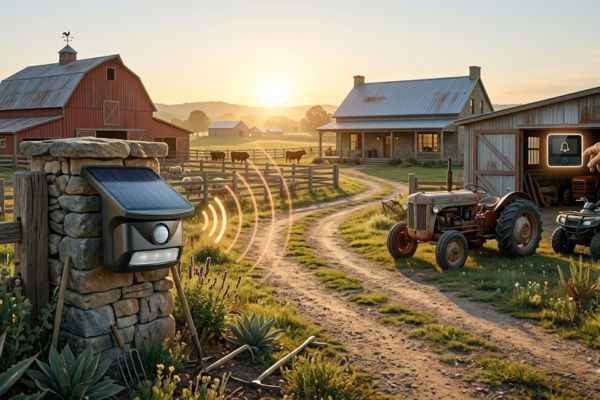 Solar driveway alarm