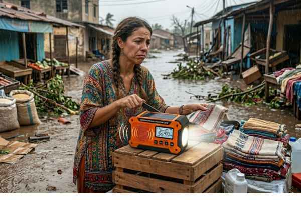 emergency solar hand crank radio