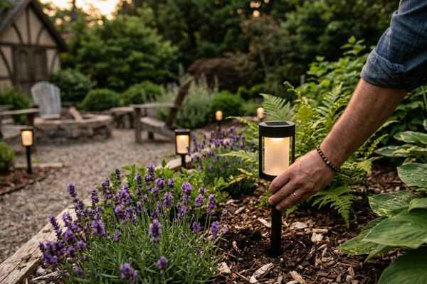 outdoor solar lamp