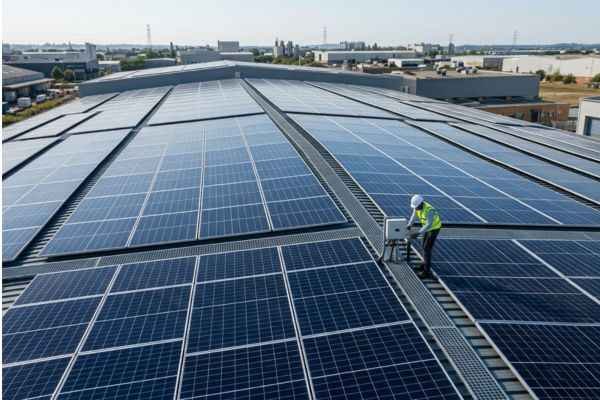 commercial rooftop solar panels