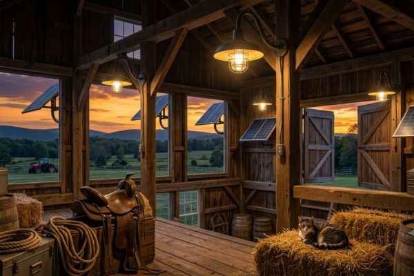 solar barn light