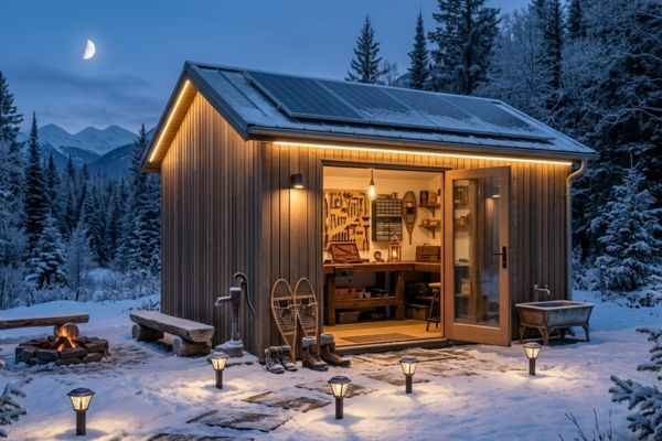 solar powered shed lights