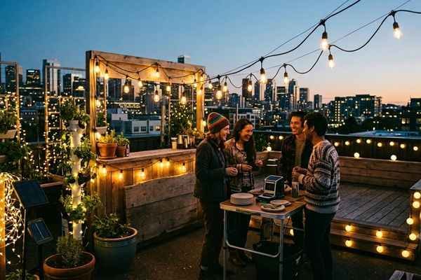 outdoor solar string lights