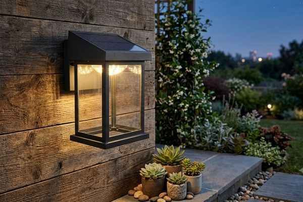 solar powered outdoor wall lights