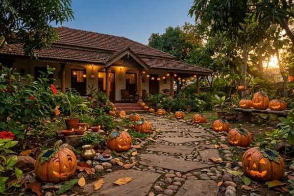 pumpkin solar lights