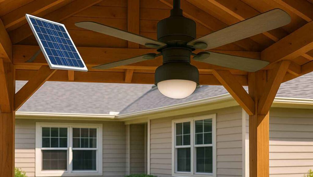 best solar powered ceiling fan for gazebo