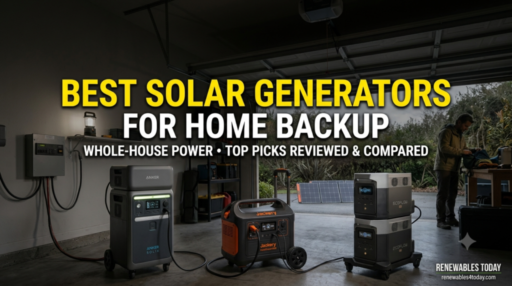 best solar generators for home backup
