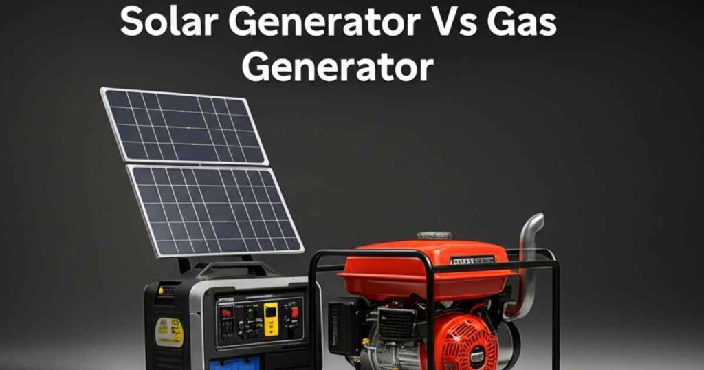 Solar generator vs gas generator