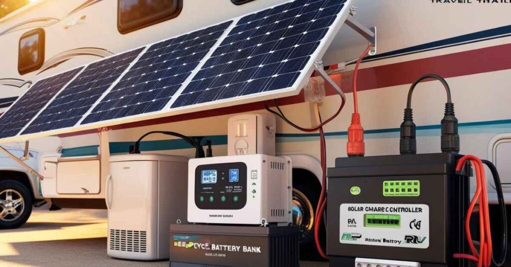 Solar battery chargers for RV