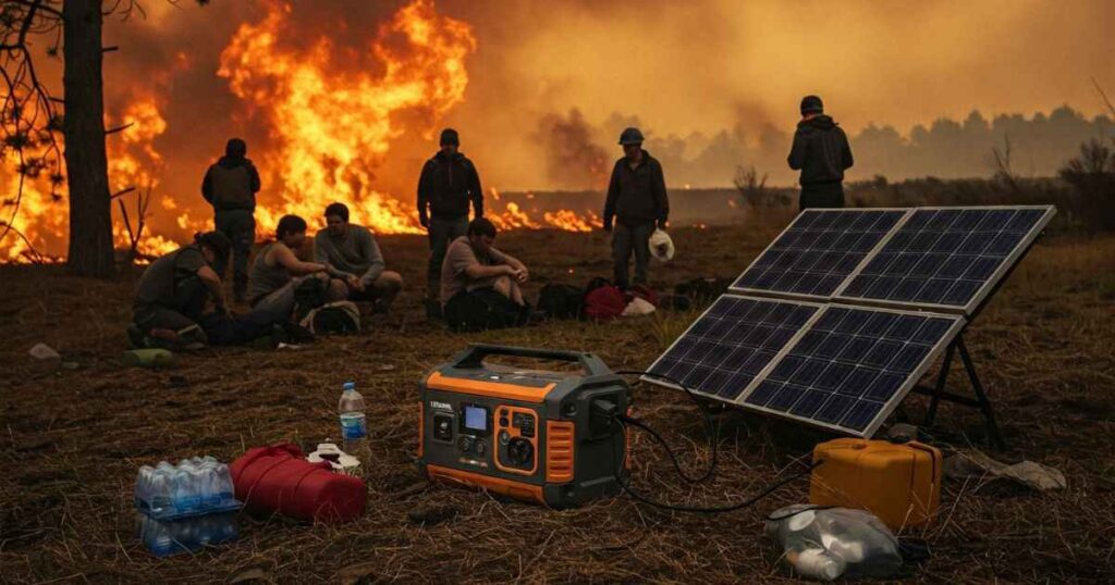 Emergency solar generators