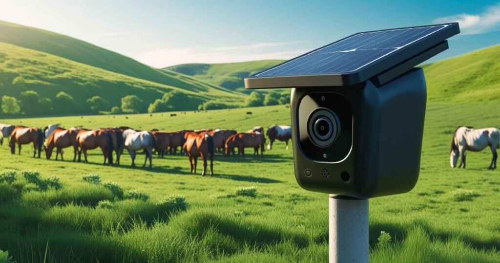 Solar powered wireless security camera