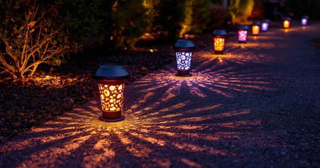 Solar deck lights