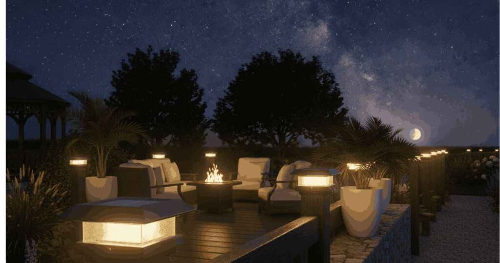 Solar post cap lights