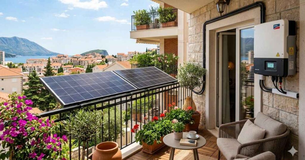 Solar panels for apartments