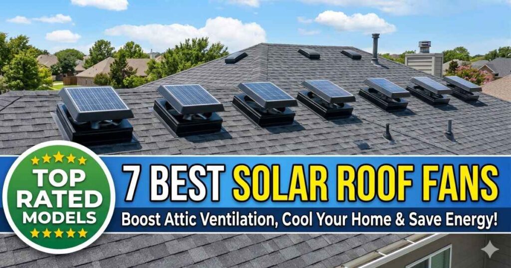 Solar roof fan
