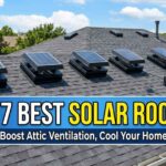 Solar roof fan