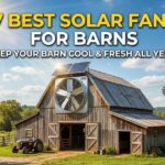 Solar powered fans for barns