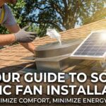 Solar attic fan installation