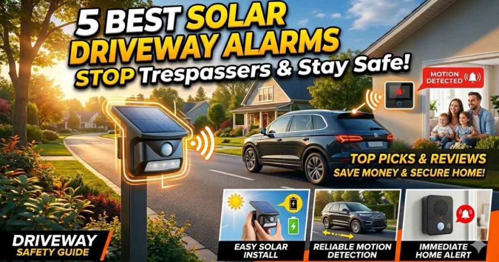 Solar driveway alarm