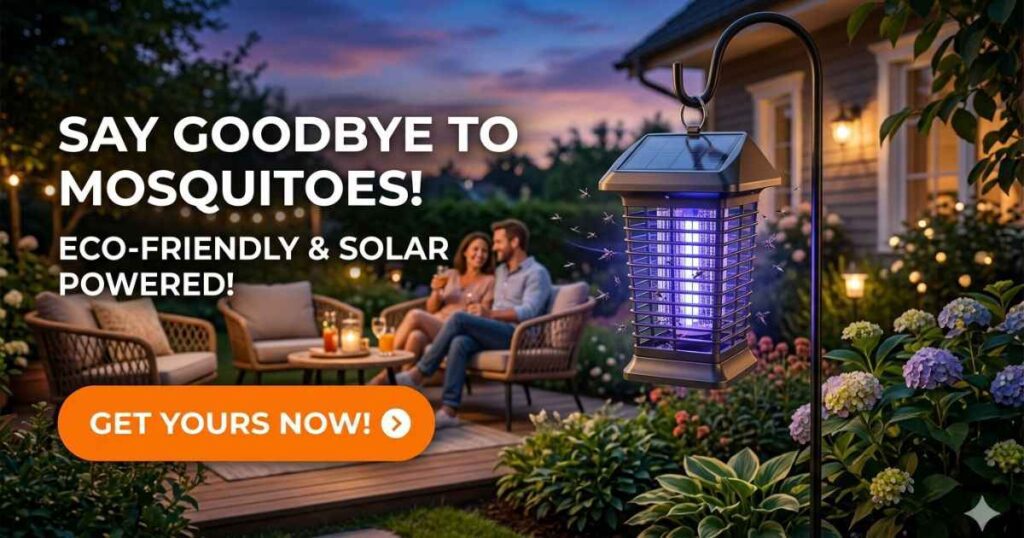 Solar mosquito zappers