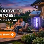 Solar mosquito zappers