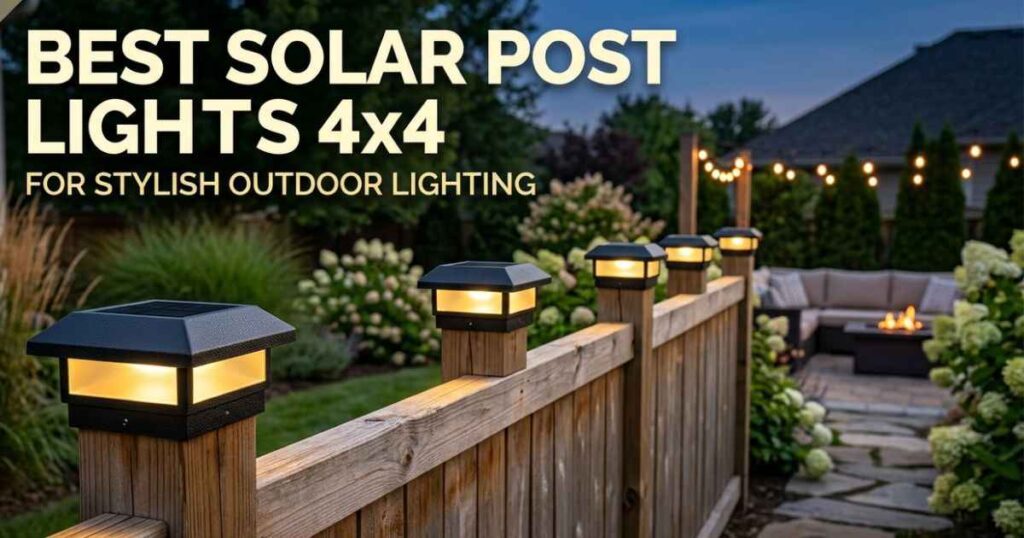 solar post lights 4x4