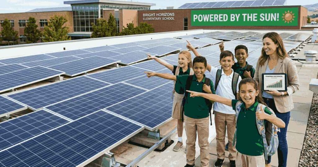 Solar panels for schools