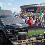 Tailgating solar power setup