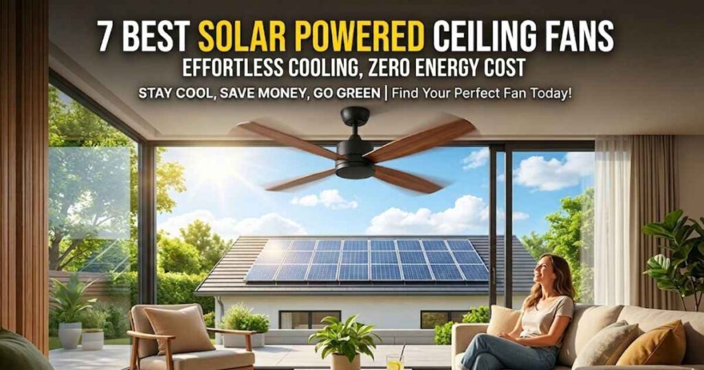 solar powered ceiling fan