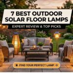Outdoor solar floor lamp