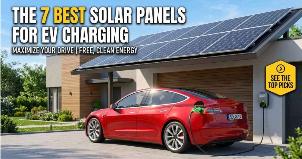 Solar panels for EV charging