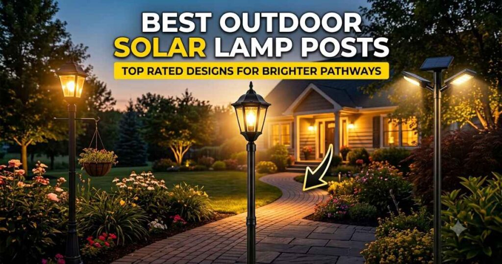 outdoor solar lamp posts