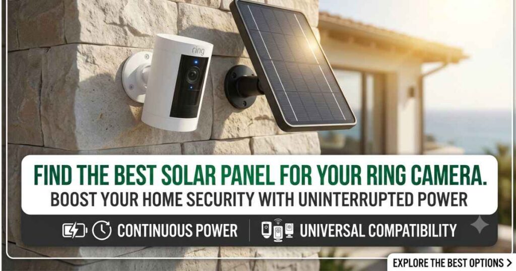 Solar panels for Ring camera