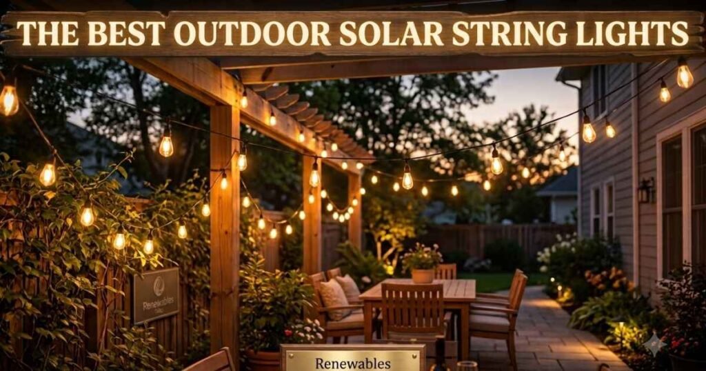 outdoor solar string lights