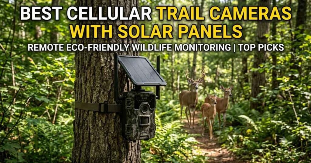 best cellular trail cameras with solar panels